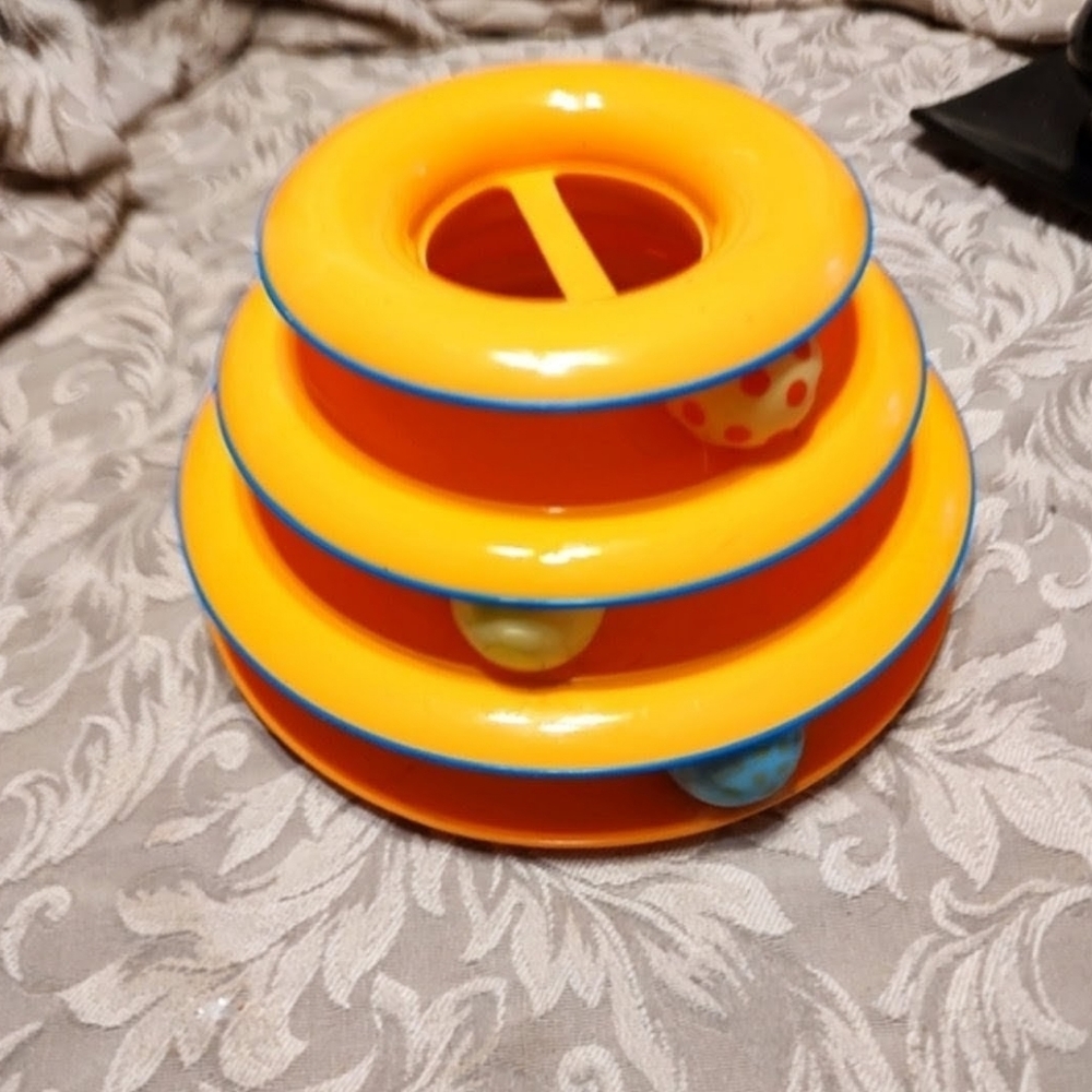 🐾🐈🐾 NWOT Catstages Tower Of Tracks With Handle Topper Cat Toy - Picture 2 of 9